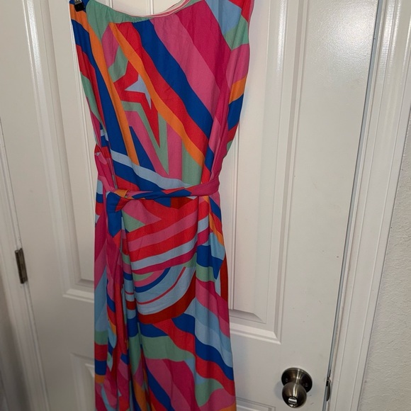 Flying Tomato Multicolored One Shoulder Sundress Resort Wear - Picture 7 of 9